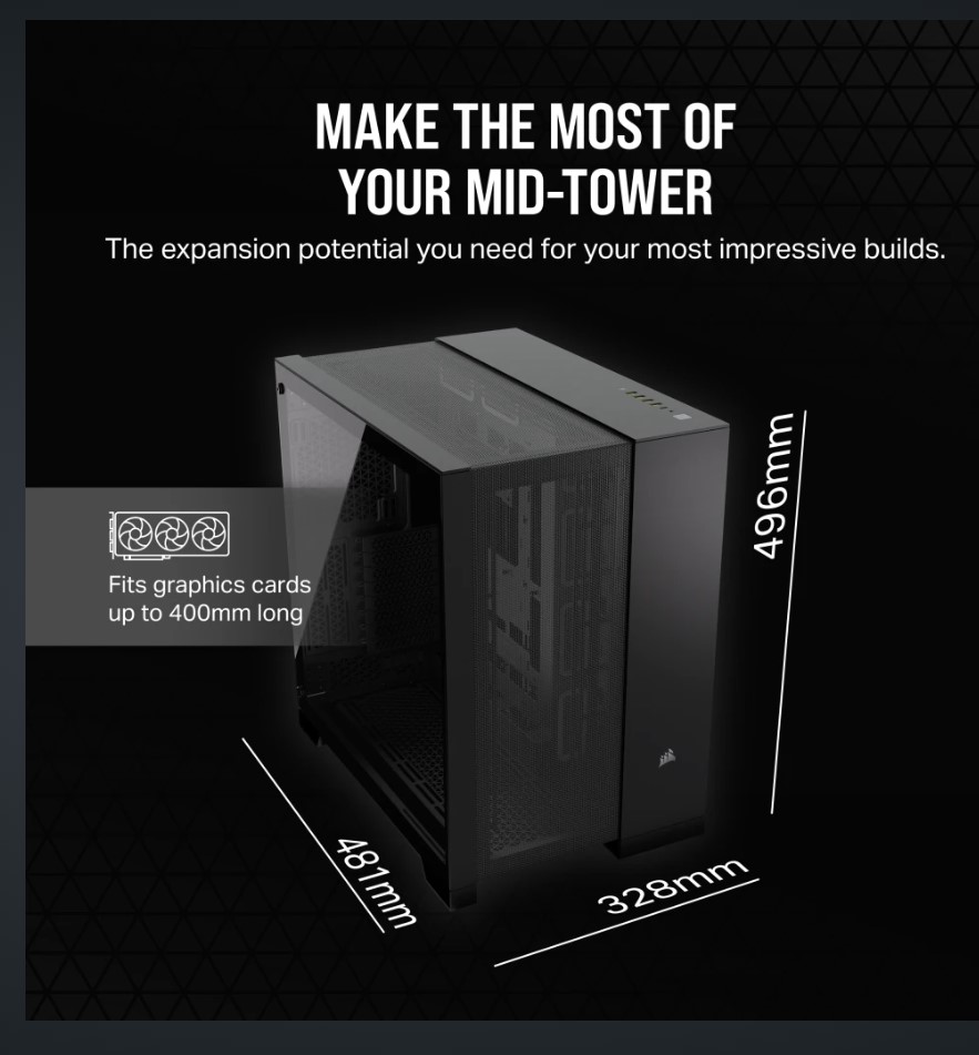 CAJA CORSAIR 6500D AIRFLOW MID TOWER NEGRO