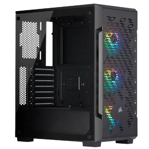 Corsair Icue 220t Rgb Tempered Glass Cristal Frontal Negra