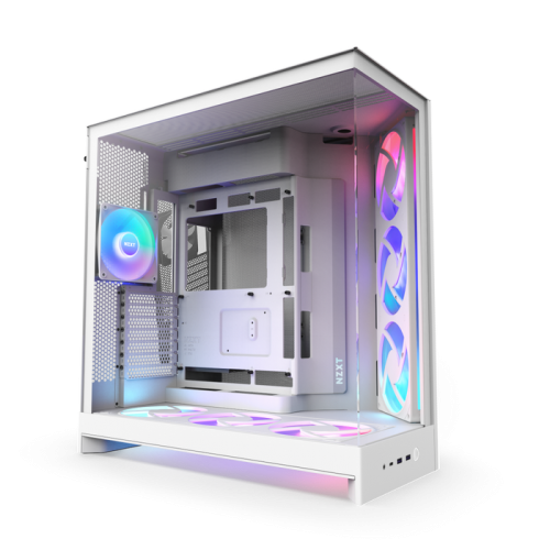 CAJA NZXT H9 FLOW 2025 DUAL CHAMBER MID BLANCO