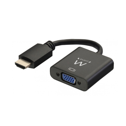 EWENT ADAPTADOR HDMI Macho a VGA Hembra CON SONIDO 15M