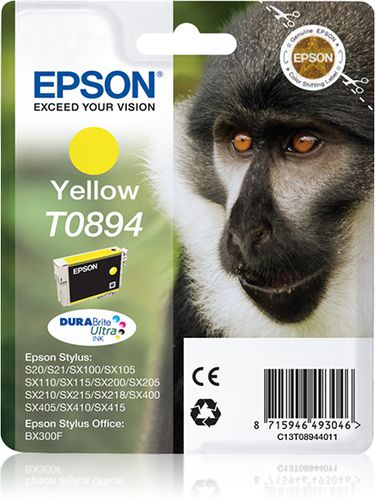 Epson Monkey Cartucho T0894 Amarillo Etiqueta Rf