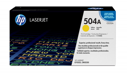 HP 504A TONER HP504A AMARILLO CE252A