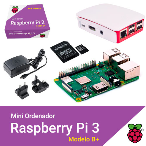 Kit Raspberry Pi 3 Modelo B Microsd 32gb Noobs Falim Negra Caja Negra Gris Rb Kit 1031