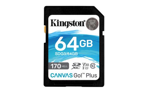 Kingston Canvas Go Plus 64 Gb Sd Clase 10 Uhs I