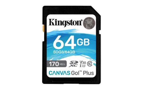 Kingston Canvas Go Plus 64 GB SD Clase 10 UHS I