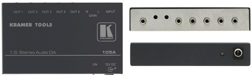 Kramer Electronics 105a 50 Rendimientofase Alambrico Negro Amplificador De Audio