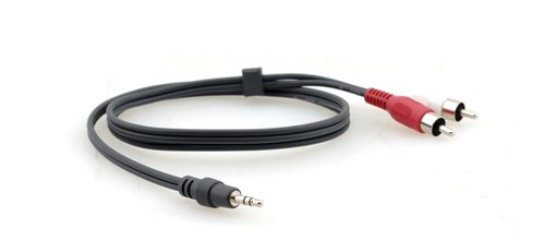 Kramer Electronics C A35m2ram 25 7 6m 3 5mm 2 X Rca Negro Cable De Audio