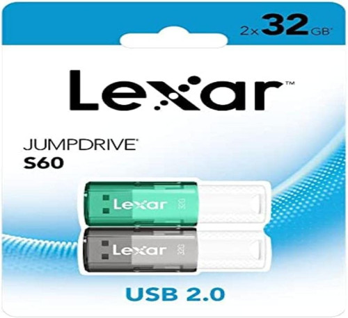 LEXAR 2X32GB PACK JUMPDRIVE S60 USB 2 0