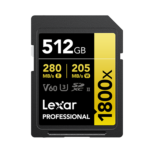 Lexar Professional 1800x 512 GB SDXC UH