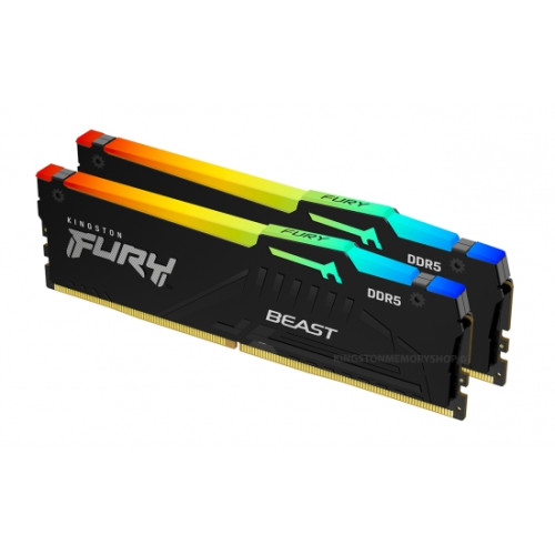 KINGSTON FURY BEAST RGB DDR5 16GB KIT2 4800MT S CL3