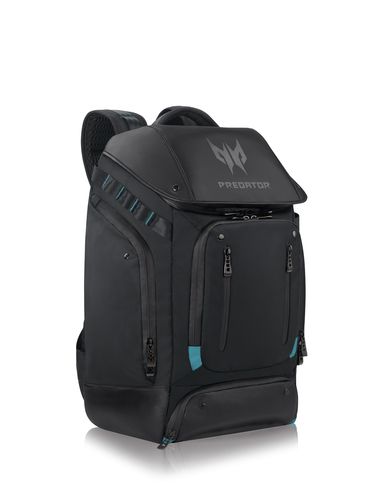 Mochila Acer Predator Gaming Utility Backpack Black With Teal Blue Npbag1a288