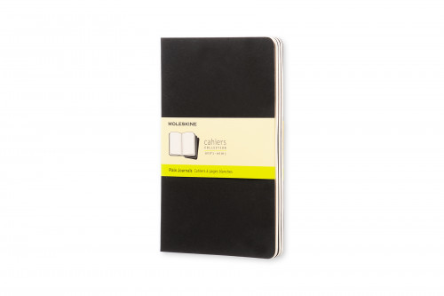 Moleskine Cahier Journal Large Black Plain