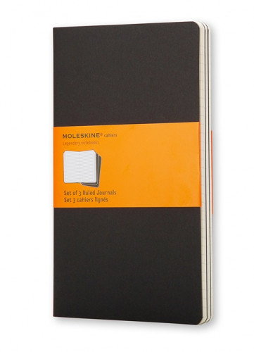 Moleskine Cahier Journal Large Black Ruled