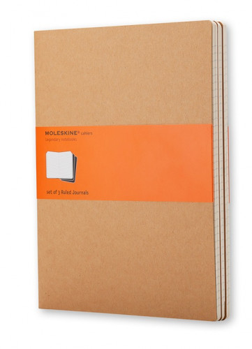 Moleskine Cahier Journal Large Kraft Brown Ruled