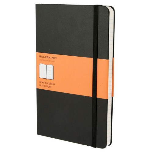 Moleskine Notebook Large Ruled Black Hard Cover