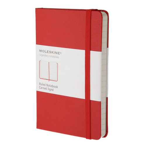 Moleskine Notebook Large Ruled Red Hard Cover