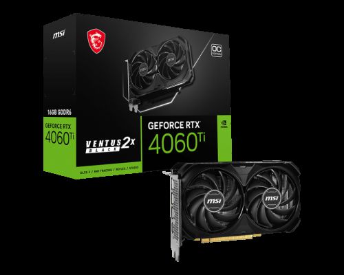 Msi Rtx 4060 Ti Ventus 2x Black 16gb Oc