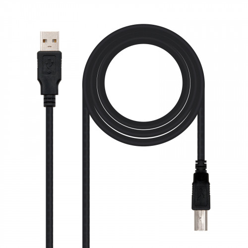 NANOCABLE CABLE USB 20 IMPRESORA TIPO AM BM NEGRO 1 8 M