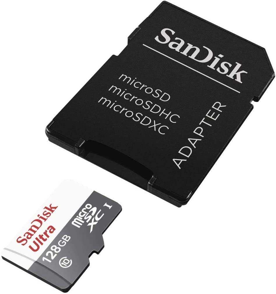 SANDISK ULTRA MICROSDXC 128GB SD ADAPTER 100MBS CLASS 10 UHS I TABLET PACKAGING