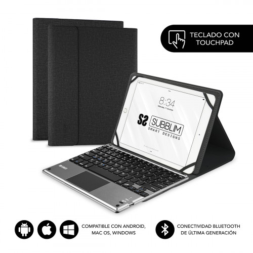 Subblim Funda Con Teclado Keytab Pro Blu