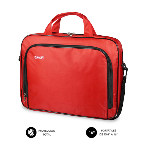 Subblim Maletin Ordenador Oxford Laptop Bag 15 4 16 Red