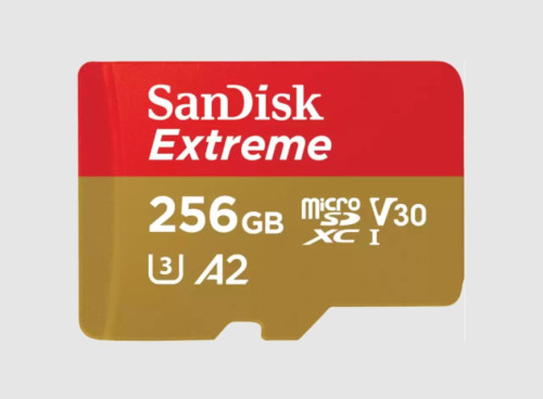 SanDisk Extreme 256 GB MicroSDXC UHS I