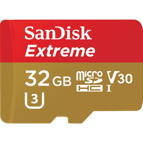 SANDISK EXTREME MICROSDHC 32 GB PARA CAMARAS DE DEPORTES DE ACCION