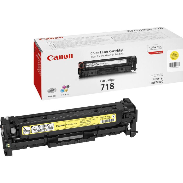 TONER AMARILLO 2659B002 ORIGINAL CANON LASER 718Y 2900 PAGINAS LBP-7200CDN SERIE-MF8300