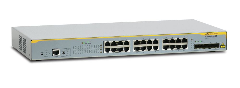 Allied Telesis At X210 24gt 50 Gestionado L2 Gigabit Ethernet 10