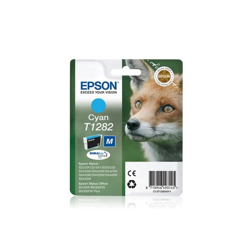 Epson Fox Cartucho T1282 Cian Etiqueta Rf 