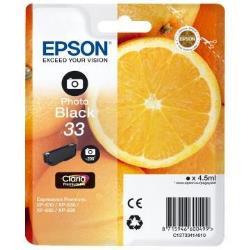 Epson Oranges Singlepack Photo Black 33 Claria Premium Ink