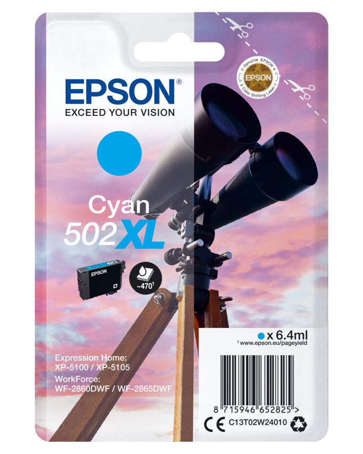 Epson Singlepack Cyan 502xl Ink