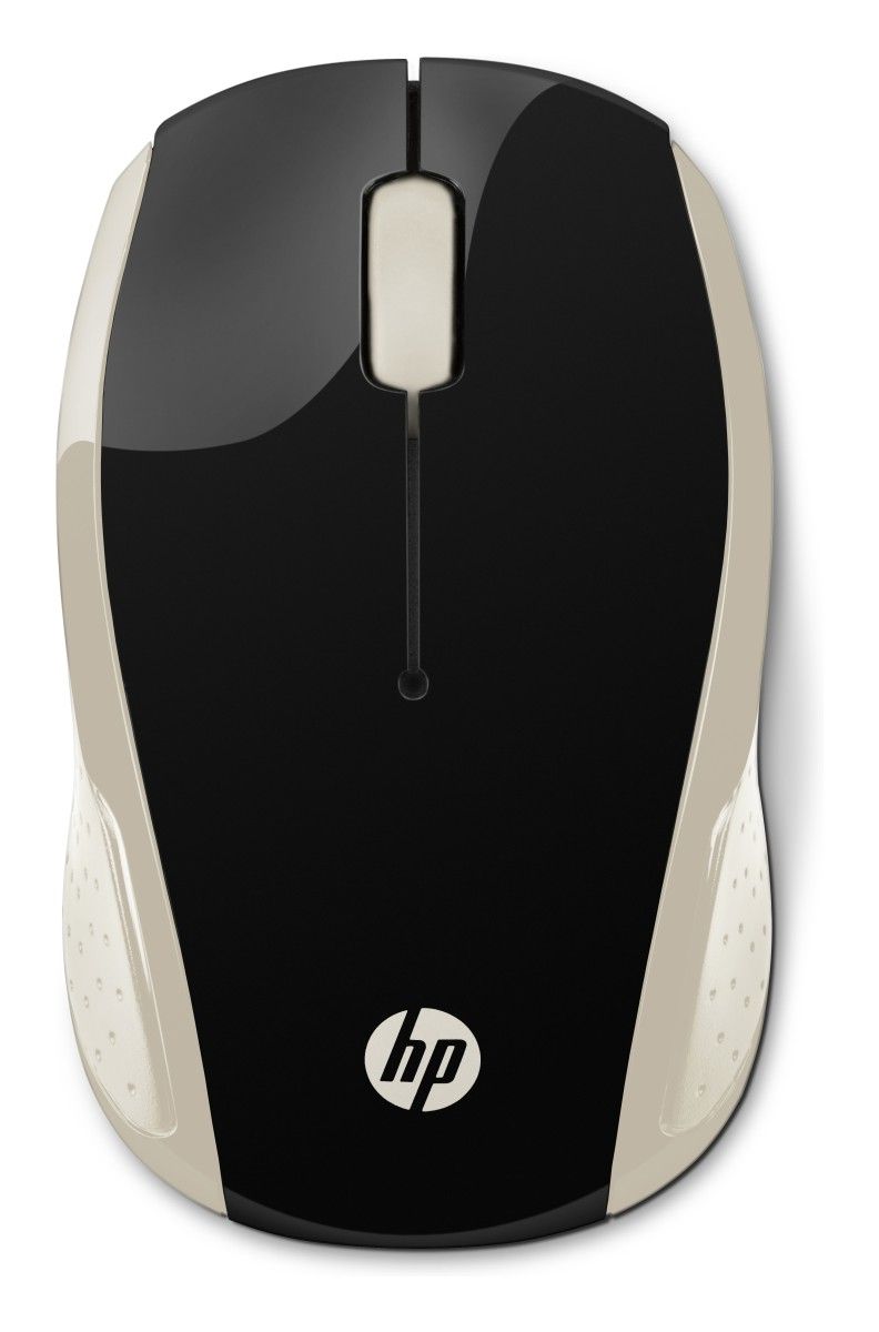 Hp 200 Silk Gold Rf Inalambrico 1000dpi Negro Oro