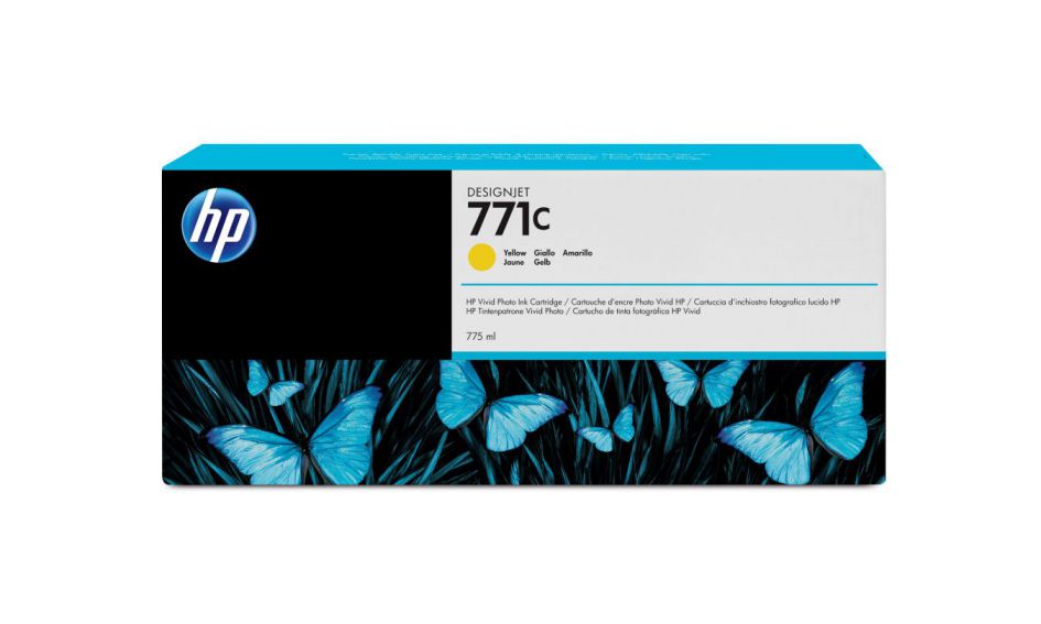 HP Cartucho de tinta DesignJet 771C amarillo de 775 ml