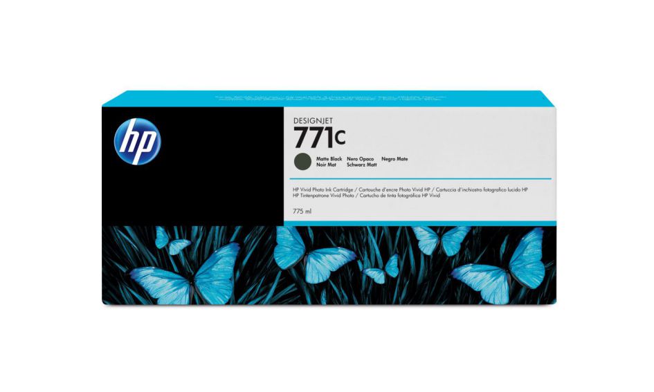 HP Cartucho de tinta DesignJet 771C negro mate de 775 ml