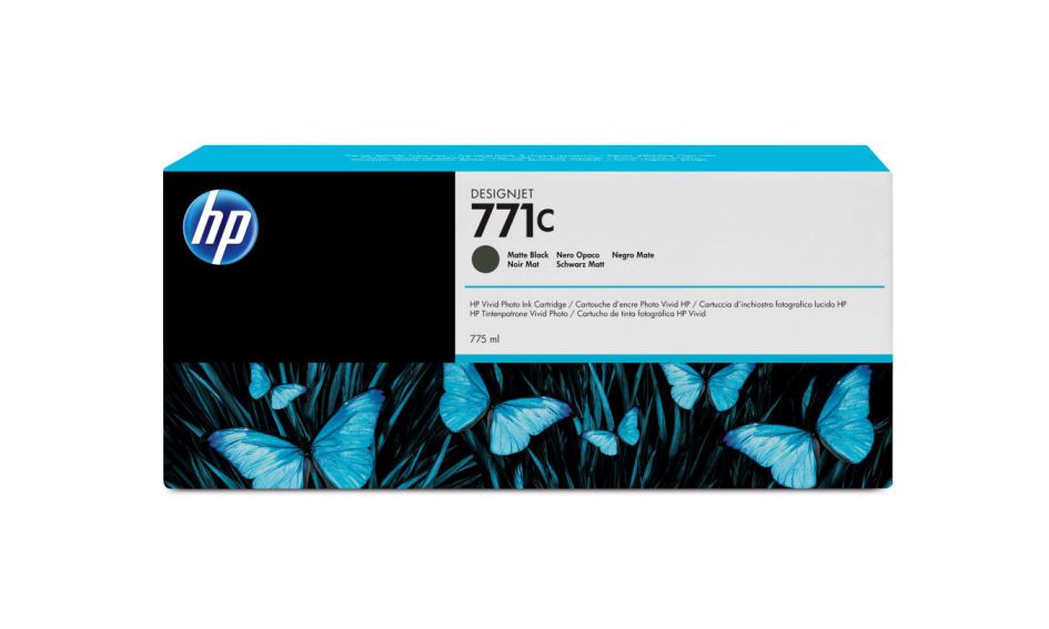 Hp Cartucho De Tinta Designjet 771c Negro Mate De 775 Ml