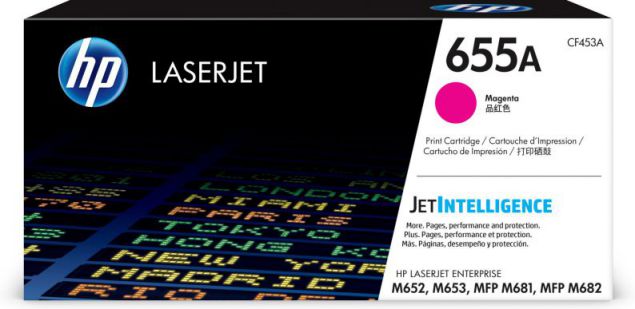 Hp Cartucho De Toner Original Laserjet 655a Magenta