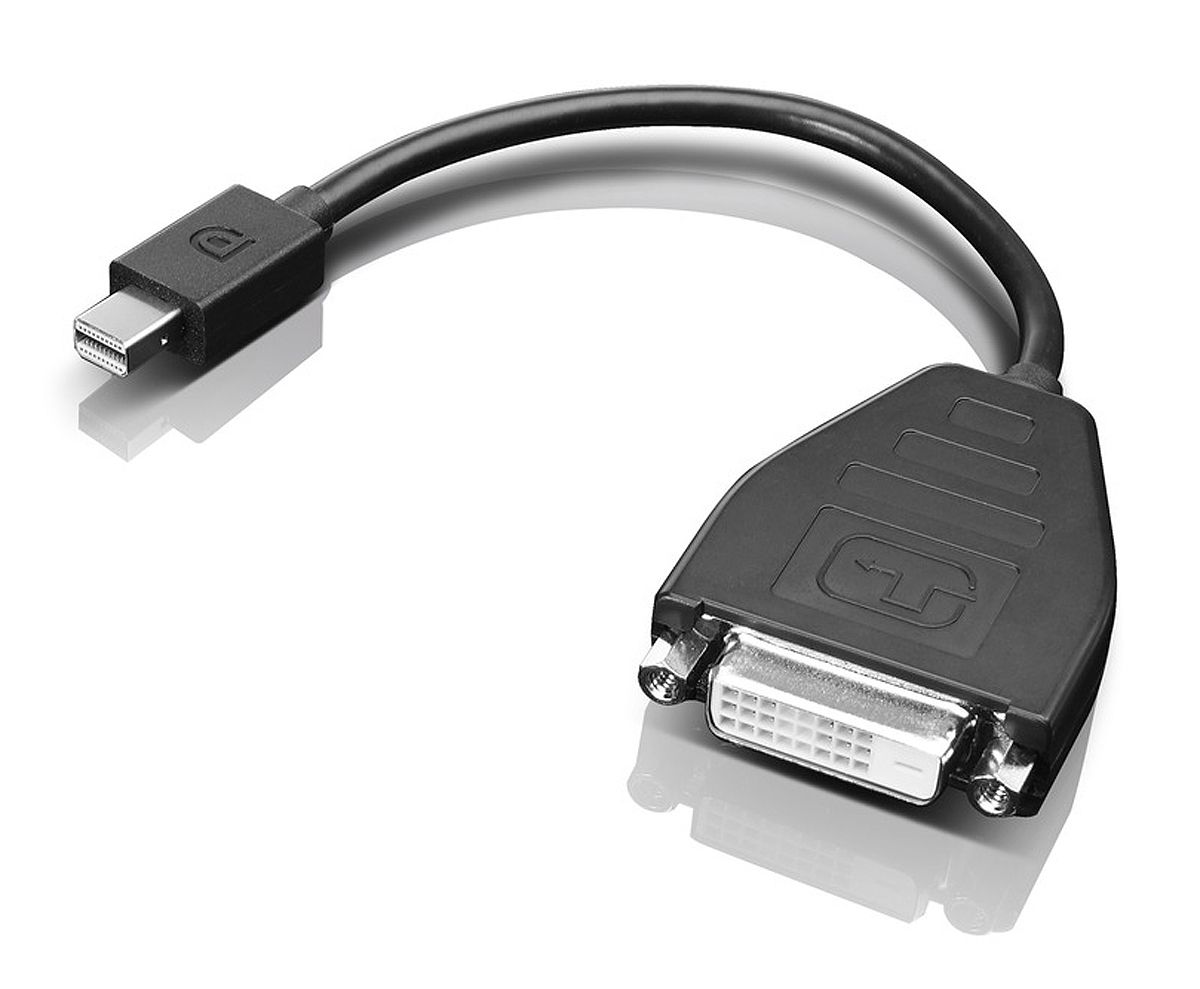 Lenovo 0B47090 adaptador de cable Mini DisplayPort SL DVI Negro