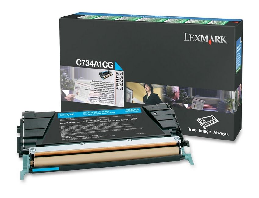 Lexmark C734a1cg Cartucho De Toner Original Cian 1 Pieza S 