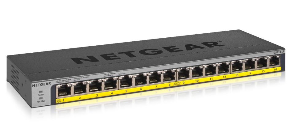 Netgear Gs116lp No Administrado Gigabit Ethernet 10