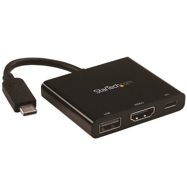 StarTechcom Adaptador Multifuncion USB C a 4K con Entrega de Potencia y Puerto USB A