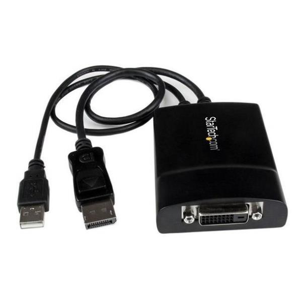 Startechcom Adaptador De Video Displayport A Dvi  Conversor Dp  Doble Enlace  Activo