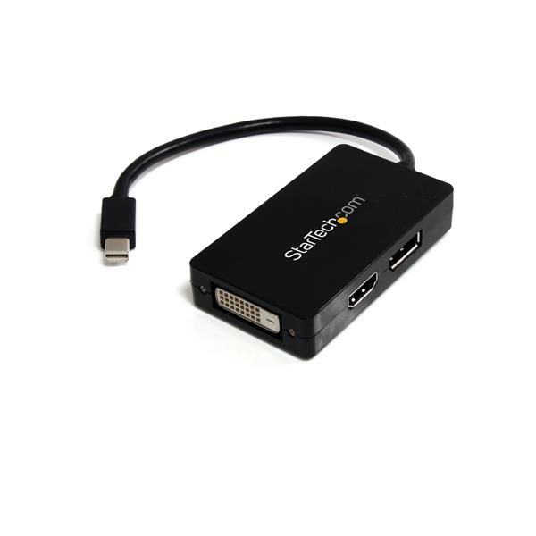 StarTechcom Adaptador de video externo triple head Mini DisplayPort a DVI HDMI y DP conversor