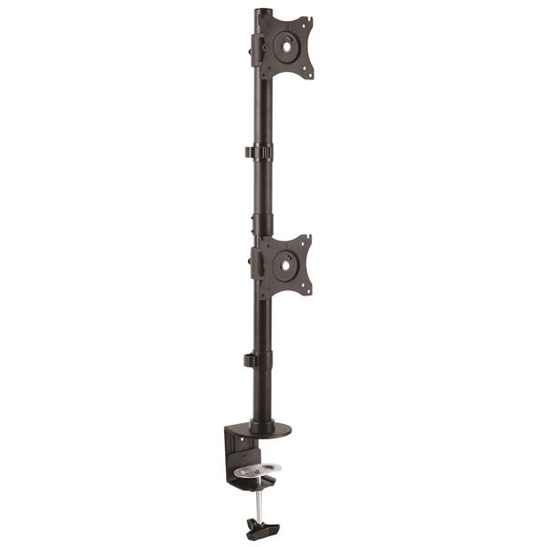 Startechcom Base De Soporte Vertical Vesa Ajustable Para Dos Monitores De Hasta 27 Pulgadas