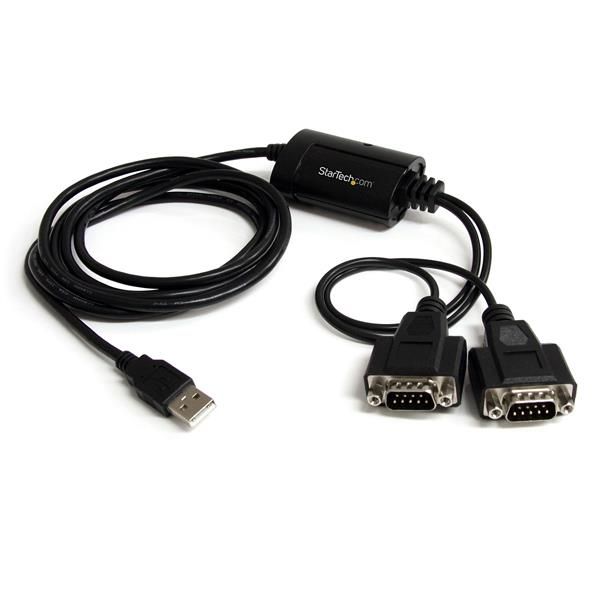 Startechcom Cable 1 8m Usb A 2 Puertos Serie Serial Rs232 Db9 Retencion Del Puerto De Asignacion Com