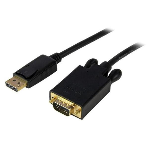 StarTechcom Cable 91cm de Video Adaptador Conversor DisplayPort DP a VGA  Convertidor Activo  1080p  Negro