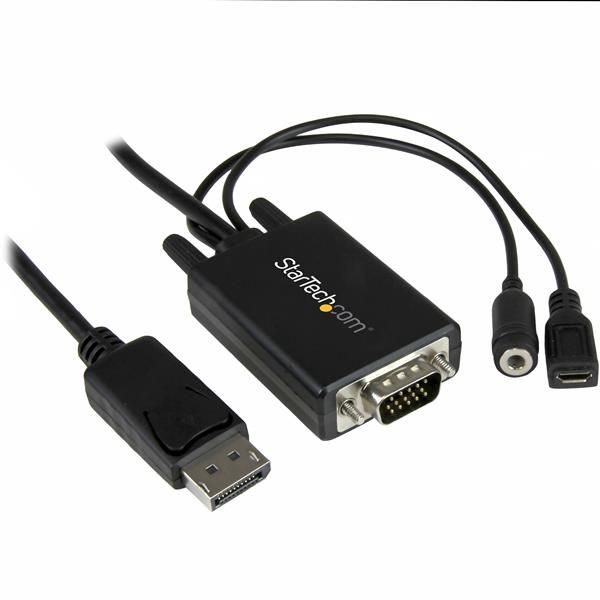 Startechcom Cable Adaptador De 3m Displayport A Vga Con Audio