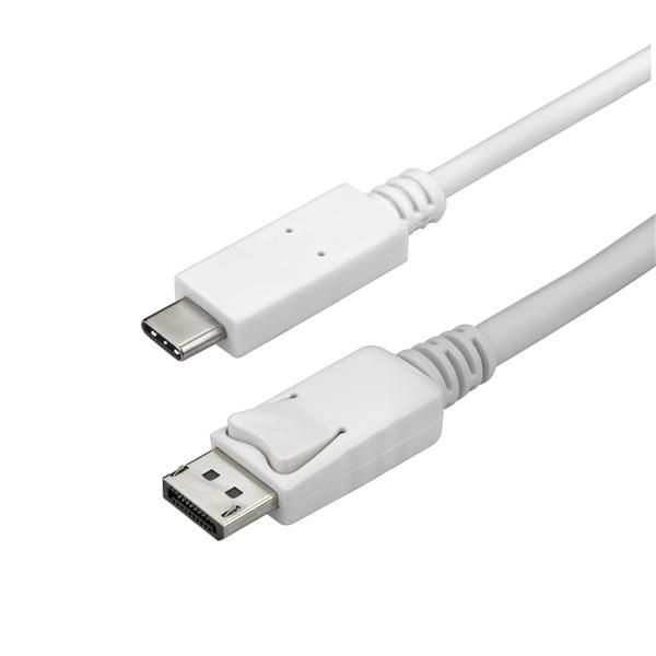 StarTechcom Cable Adaptador de 3m USB C a DisplayPort 4K 60Hz  Blanco  Cable USB Tipo C a DP  Cable de Video USBC
