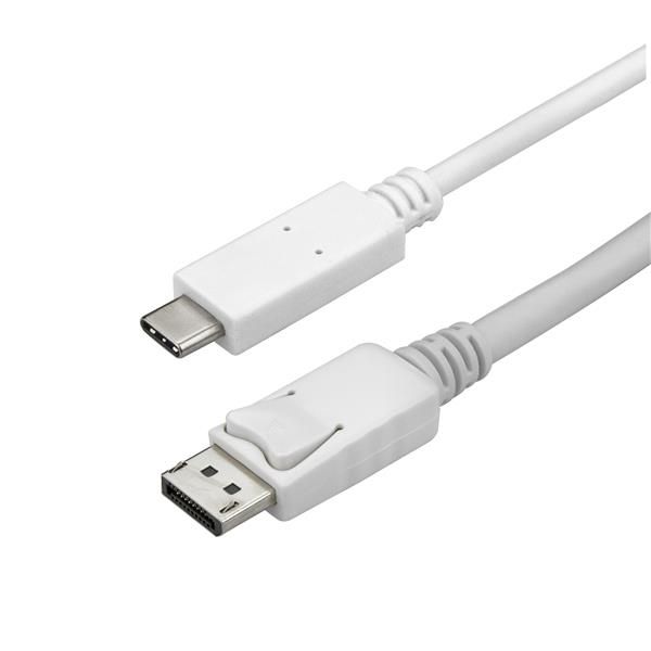 Startechcom Cable Adaptador De 3m Usb C A Displayport 4k 60hz  Blanco  Cable Usb Tipo C A Dp  Cable De Video Usbc