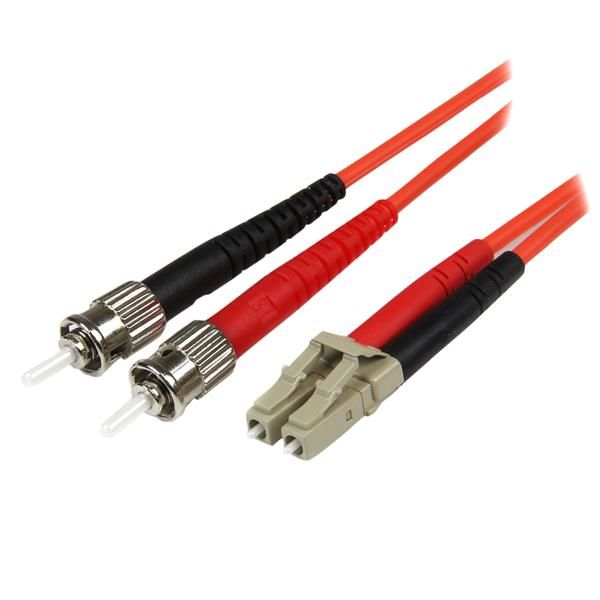 StarTechcom Cable Adaptador de Red de 1m Multimodo Duplex Fibra Optica LC ST 50